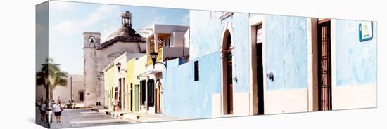 ¡Viva Mexico! Panoramic Collection - Urban Scene Campeche IV-Philippe Hugonnard-Stretched Canvas