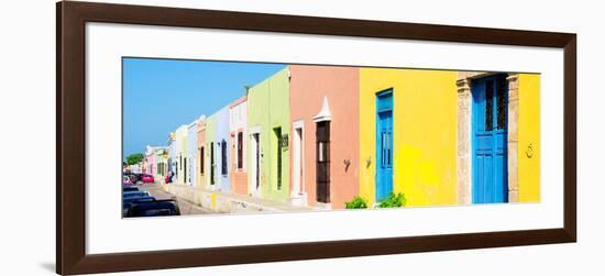¡Viva Mexico! Panoramic Collection - Urban Scene Campeche V-Philippe Hugonnard-Framed Photographic Print
