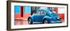 ¡Viva Mexico! Panoramic Collection - VW Beetle and Blue Wall-Philippe Hugonnard-Framed Photographic Print