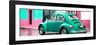 ¡Viva Mexico! Panoramic Collection - VW Beetle and Coral Green Wall-Philippe Hugonnard-Framed Photographic Print