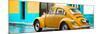 ¡Viva Mexico! Panoramic Collection - VW Beetle and Orange Wall-Philippe Hugonnard-Mounted Photographic Print