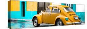 ¡Viva Mexico! Panoramic Collection - VW Beetle and Orange Wall-Philippe Hugonnard-Stretched Canvas