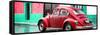 ¡Viva Mexico! Panoramic Collection - VW Beetle and Red Wall-Philippe Hugonnard-Framed Stretched Canvas
