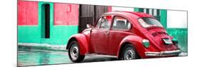 ¡Viva Mexico! Panoramic Collection - VW Beetle and Red Wall-Philippe Hugonnard-Mounted Photographic Print
