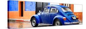 ¡Viva Mexico! Panoramic Collection - VW Beetle and Royal Blue Wall-Philippe Hugonnard-Stretched Canvas