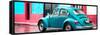 ¡Viva Mexico! Panoramic Collection - VW Beetle and Turquoise Wall-Philippe Hugonnard-Framed Stretched Canvas