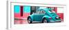 ¡Viva Mexico! Panoramic Collection - VW Beetle and Turquoise Wall-Philippe Hugonnard-Framed Photographic Print