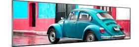 ¡Viva Mexico! Panoramic Collection - VW Beetle and Turquoise Wall-Philippe Hugonnard-Mounted Photographic Print