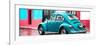 ¡Viva Mexico! Panoramic Collection - VW Beetle and Turquoise Wall-Philippe Hugonnard-Framed Photographic Print