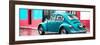 ¡Viva Mexico! Panoramic Collection - VW Beetle and Turquoise Wall-Philippe Hugonnard-Framed Photographic Print