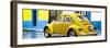 ¡Viva Mexico! Panoramic Collection - VW Beetle and Yellow Wall-Philippe Hugonnard-Framed Photographic Print