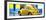 ¡Viva Mexico! Panoramic Collection - VW Beetle and Yellow Wall-Philippe Hugonnard-Framed Photographic Print