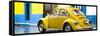 ¡Viva Mexico! Panoramic Collection - VW Beetle and Yellow Wall-Philippe Hugonnard-Framed Stretched Canvas