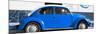 ¡Viva Mexico! Panoramic Collection - VW Beetle Blue-Philippe Hugonnard-Mounted Photographic Print