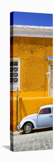 ¡Viva Mexico! Panoramic Collection - VW Beetle Car and Orange Wall-Philippe Hugonnard-Stretched Canvas