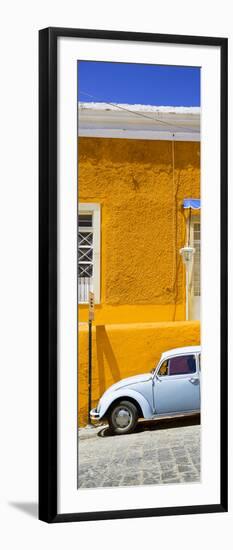 ¡Viva Mexico! Panoramic Collection - VW Beetle Car and Orange Wall-Philippe Hugonnard-Framed Premium Photographic Print