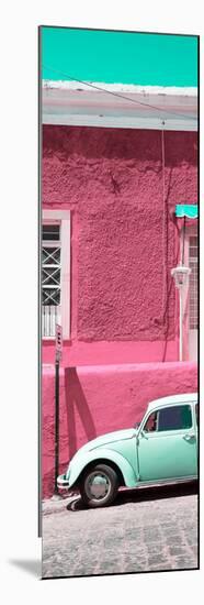 ¡Viva Mexico! Panoramic Collection - VW Beetle Car and Pink Wall-Philippe Hugonnard-Mounted Photographic Print