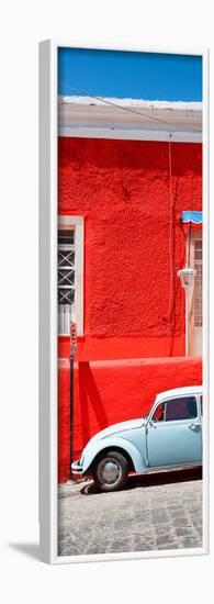 ¡Viva Mexico! Panoramic Collection - VW Beetle Car and Red Wall-Philippe Hugonnard-Framed Photographic Print