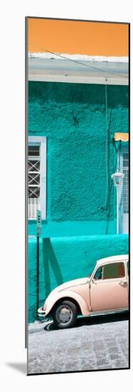 ¡Viva Mexico! Panoramic Collection - VW Beetle Car and Turquoise Wall-Philippe Hugonnard-Mounted Photographic Print