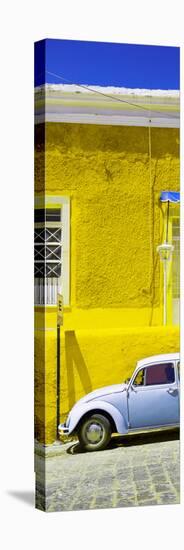 ¡Viva Mexico! Panoramic Collection - VW Beetle Car and Yellow Wall-Philippe Hugonnard-Stretched Canvas