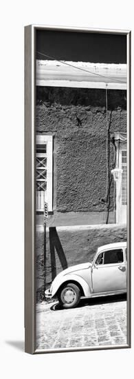 ¡Viva Mexico! Panoramic Collection - VW Beetle Car B&W-Philippe Hugonnard-Framed Photographic Print