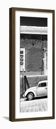 ¡Viva Mexico! Panoramic Collection - VW Beetle Car B&W-Philippe Hugonnard-Framed Photographic Print