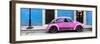 ¡Viva Mexico! Panoramic Collection - VW Beetle Car - Blue & Pink-Philippe Hugonnard-Framed Photographic Print