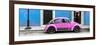 ¡Viva Mexico! Panoramic Collection - VW Beetle Car - Blue & Pink-Philippe Hugonnard-Framed Photographic Print