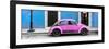 ¡Viva Mexico! Panoramic Collection - VW Beetle Car - Blue & Pink-Philippe Hugonnard-Framed Photographic Print