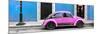 ¡Viva Mexico! Panoramic Collection - VW Beetle Car - Blue & Pink-Philippe Hugonnard-Mounted Photographic Print