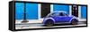 ¡Viva Mexico! Panoramic Collection - VW Beetle Car - Blue & Purple-Philippe Hugonnard-Framed Stretched Canvas