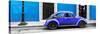 ¡Viva Mexico! Panoramic Collection - VW Beetle Car - Blue & Purple-Philippe Hugonnard-Stretched Canvas