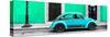 ¡Viva Mexico! Panoramic Collection - VW Beetle Car - Coral Green & Turquoise-Philippe Hugonnard-Stretched Canvas