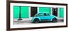 ¡Viva Mexico! Panoramic Collection - VW Beetle Car - Coral Green & Turquoise-Philippe Hugonnard-Framed Photographic Print