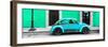 ¡Viva Mexico! Panoramic Collection - VW Beetle Car - Coral Green & Turquoise-Philippe Hugonnard-Framed Photographic Print