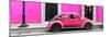 ¡Viva Mexico! Panoramic Collection - VW Beetle Car - Deep & Hot Pink-Philippe Hugonnard-Mounted Premium Photographic Print