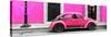 ¡Viva Mexico! Panoramic Collection - VW Beetle Car - Deep & Hot Pink-Philippe Hugonnard-Stretched Canvas