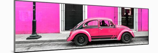 ¡Viva Mexico! Panoramic Collection - VW Beetle Car - Deep & Hot Pink-Philippe Hugonnard-Mounted Photographic Print