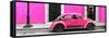 ¡Viva Mexico! Panoramic Collection - VW Beetle Car - Deep & Hot Pink-Philippe Hugonnard-Framed Stretched Canvas