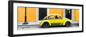 ¡Viva Mexico! Panoramic Collection - VW Beetle Car - Gold & Yellow-Philippe Hugonnard-Framed Premium Photographic Print