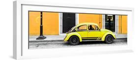 ¡Viva Mexico! Panoramic Collection - VW Beetle Car - Gold & Yellow-Philippe Hugonnard-Framed Photographic Print