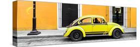 ¡Viva Mexico! Panoramic Collection - VW Beetle Car - Gold & Yellow-Philippe Hugonnard-Stretched Canvas