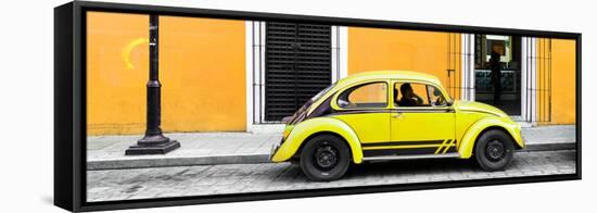 ¡Viva Mexico! Panoramic Collection - VW Beetle Car - Gold & Yellow-Philippe Hugonnard-Framed Stretched Canvas