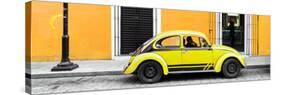 ¡Viva Mexico! Panoramic Collection - VW Beetle Car - Gold & Yellow-Philippe Hugonnard-Stretched Canvas