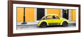 ¡Viva Mexico! Panoramic Collection - VW Beetle Car - Gold & Yellow-Philippe Hugonnard-Framed Photographic Print