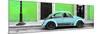 ¡Viva Mexico! Panoramic Collection - VW Beetle Car - Green & Powder Blue-Philippe Hugonnard-Mounted Photographic Print