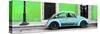 ¡Viva Mexico! Panoramic Collection - VW Beetle Car - Green & Powder Blue-Philippe Hugonnard-Stretched Canvas