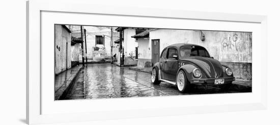 ¡Viva Mexico! Panoramic Collection - VW Beetle Car in San Cristobal de Las Casas-Philippe Hugonnard-Framed Photographic Print