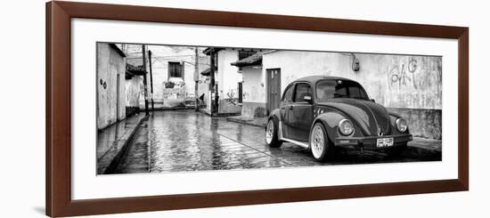 ¡Viva Mexico! Panoramic Collection - VW Beetle Car in San Cristobal de Las Casas-Philippe Hugonnard-Framed Photographic Print