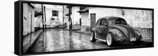 ¡Viva Mexico! Panoramic Collection - VW Beetle Car in San Cristobal de Las Casas-Philippe Hugonnard-Framed Stretched Canvas
